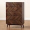 Baxton Studio Hartman Mid-Century Walnut Brown Finished Wood 5-Drawer Storage Chest 193-12378-ZORO - alternate 7